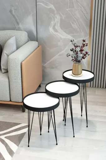 3 tables décoratives